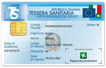 Tessera sanitaria CNS Tessera sanitaria CNS