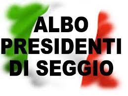 Albo presidenti di seggio elettorale Albo presidenti di seggio elettorale